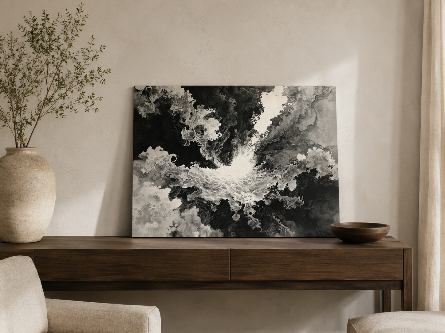 Wandamark hero mockup - Quiet Impact I Poster