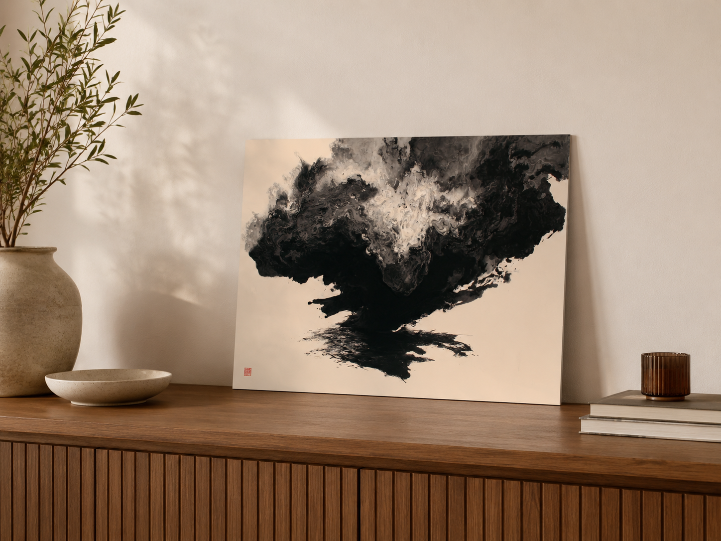 Wandamark hero mockup - Storm Vessel Poster