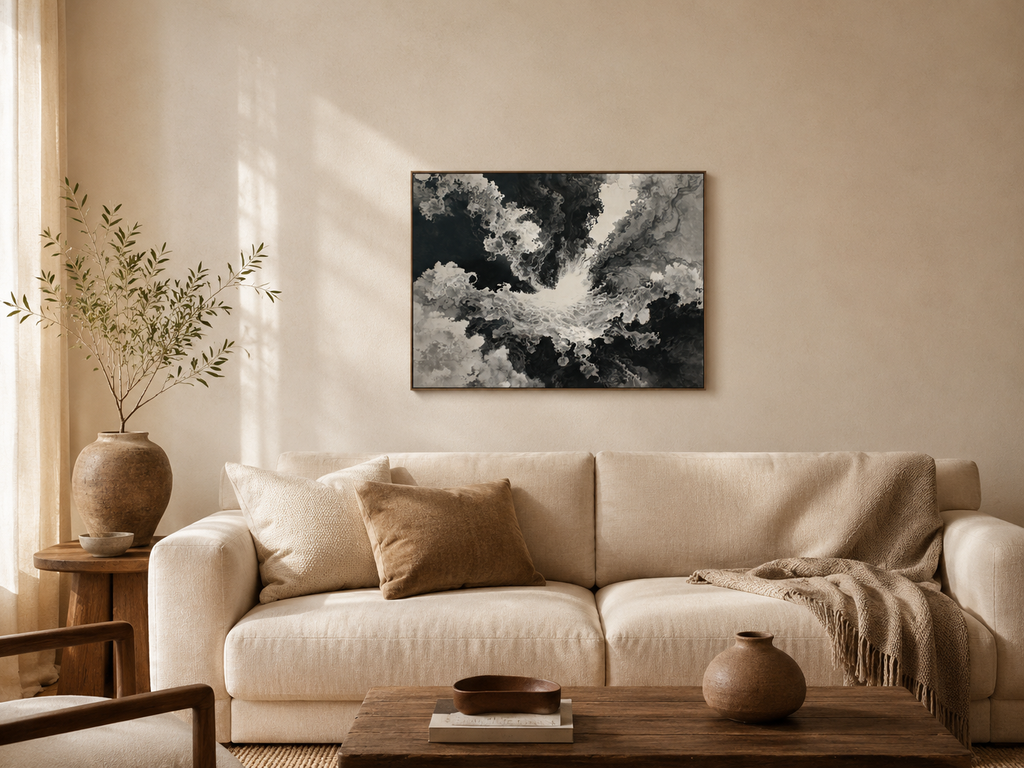 Wandamark hero mockup - Quiet Impact I Framed Print