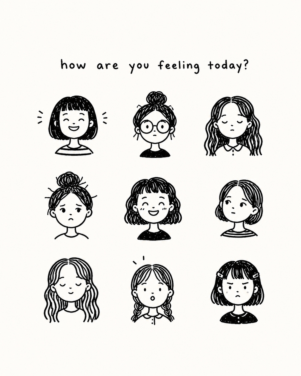 How Are You Feeling Today? Digital Wall Art Print
