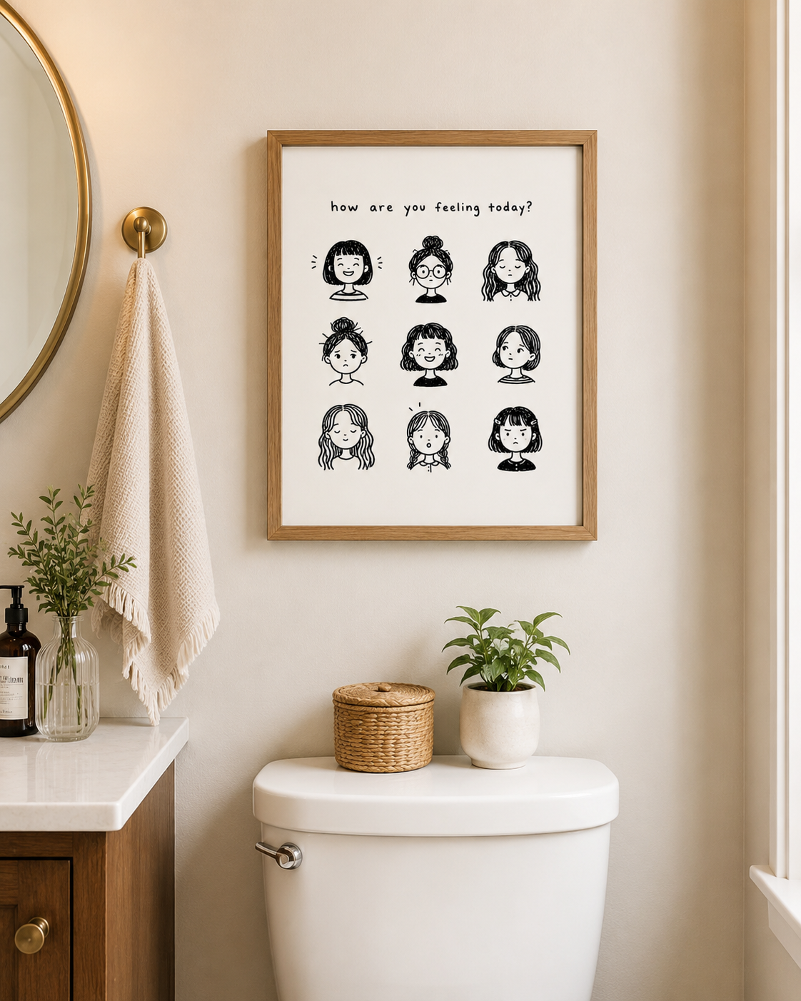 How Are You Feeling Today? Digital Wall Art Print