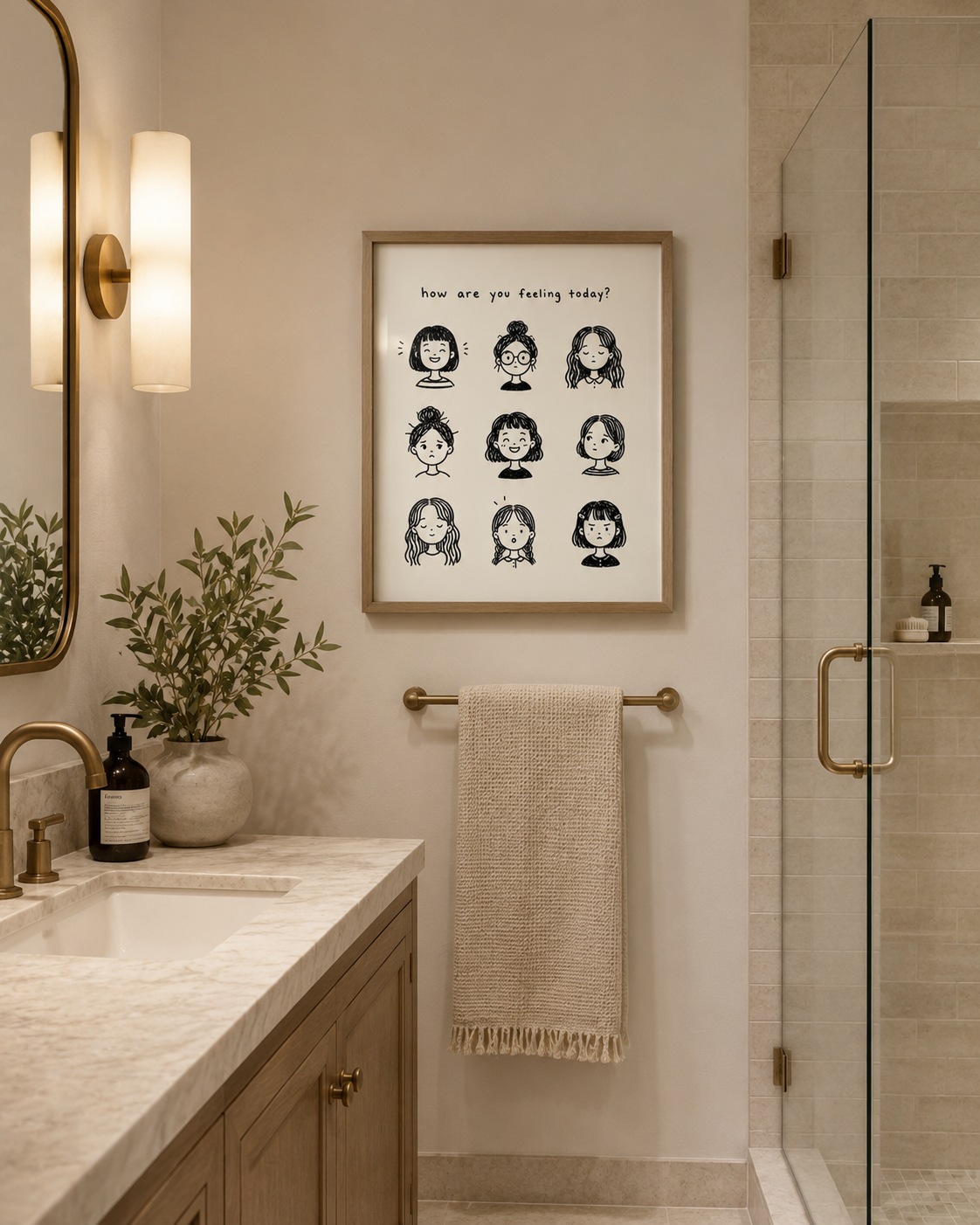 How Are You Feeling Today? Digital Wall Art Print