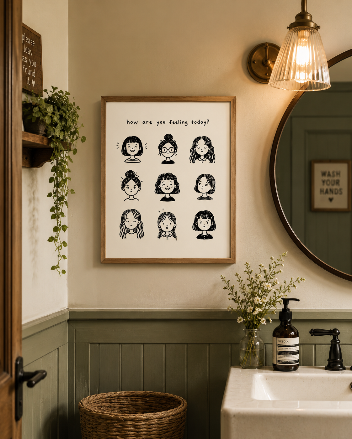 How Are You Feeling Today? Digital Wall Art Print