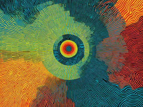 Resonance Wheel Framed Print