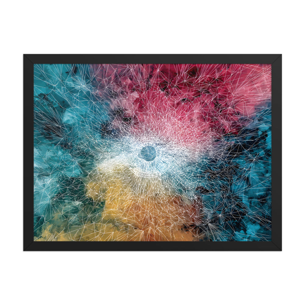 Printful production mockup - Lattice Bloom Framed Print