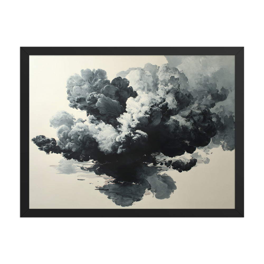 Printful production mockup - Storm Vessel Framed Print