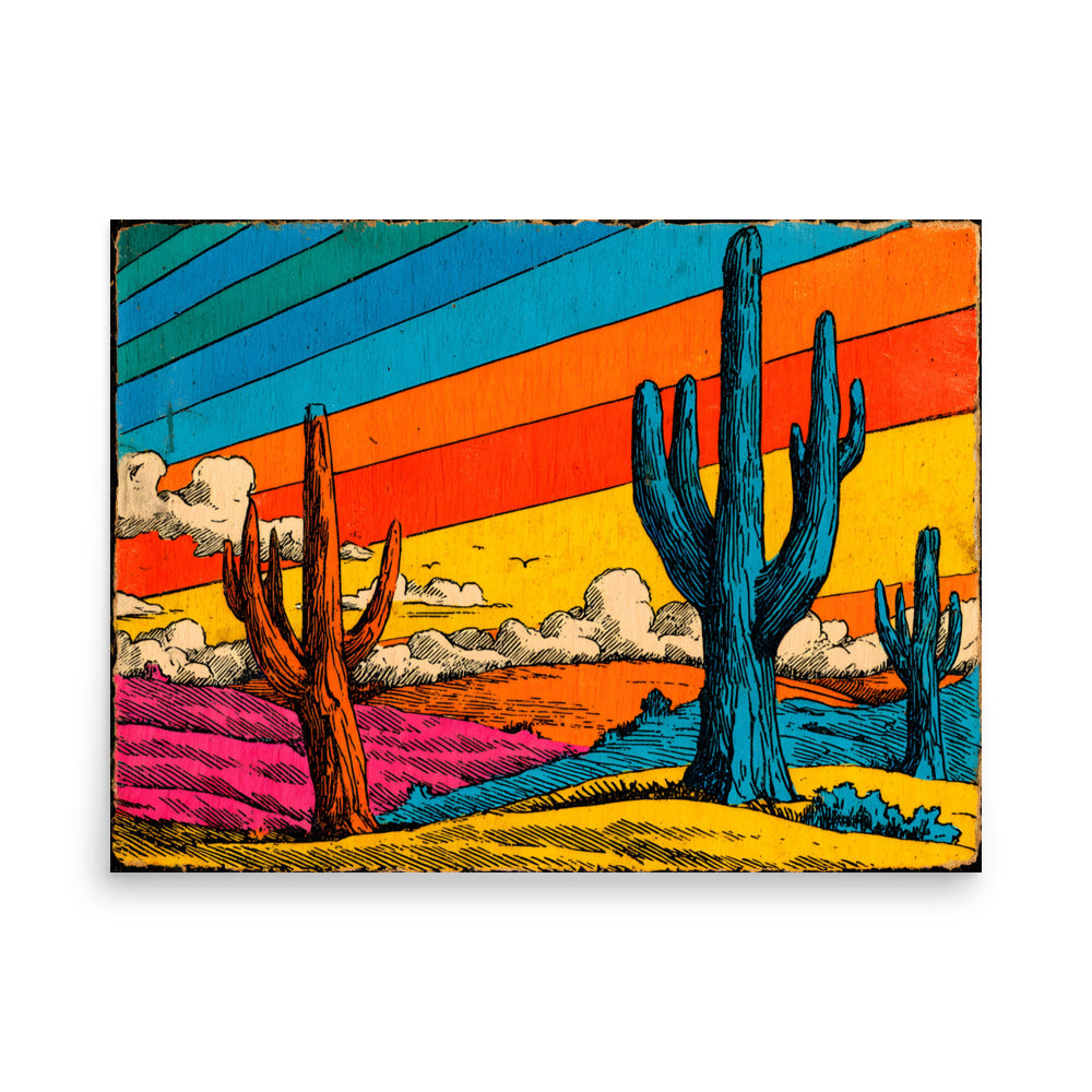 Printful production mockup - Canyon Ledger II Poster