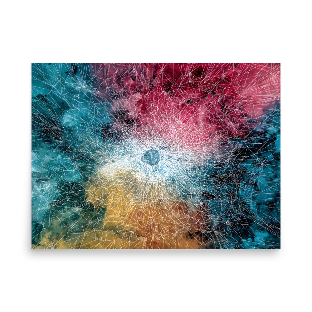 Printful production mockup - Lattice Bloom Poster