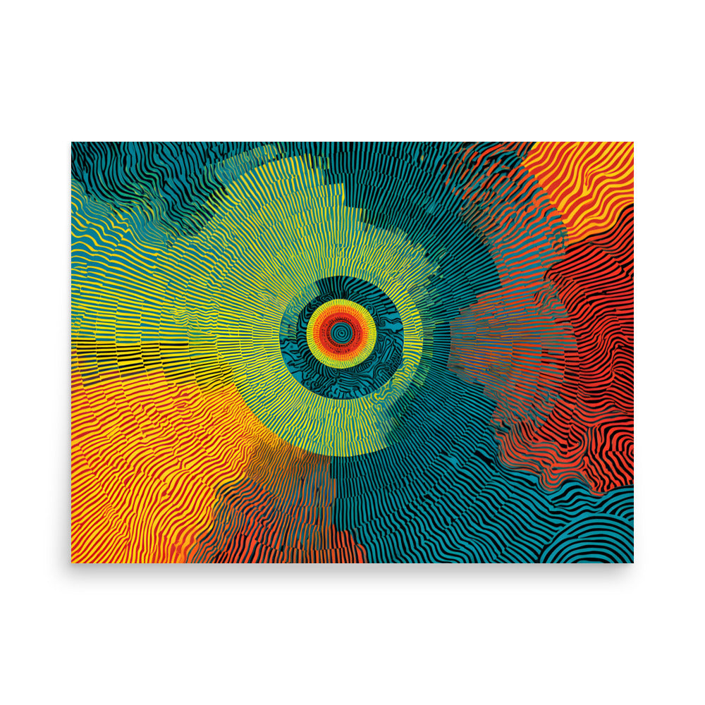 Printful production mockup - Resonance Wheel Poster