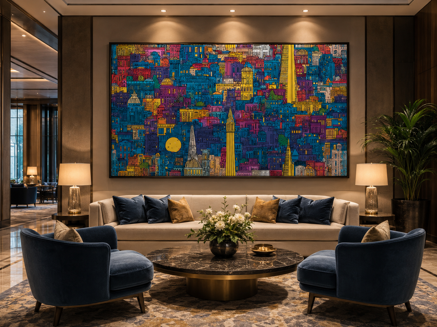 Office Wall Art, Rugs & Custom Workspace Decor
