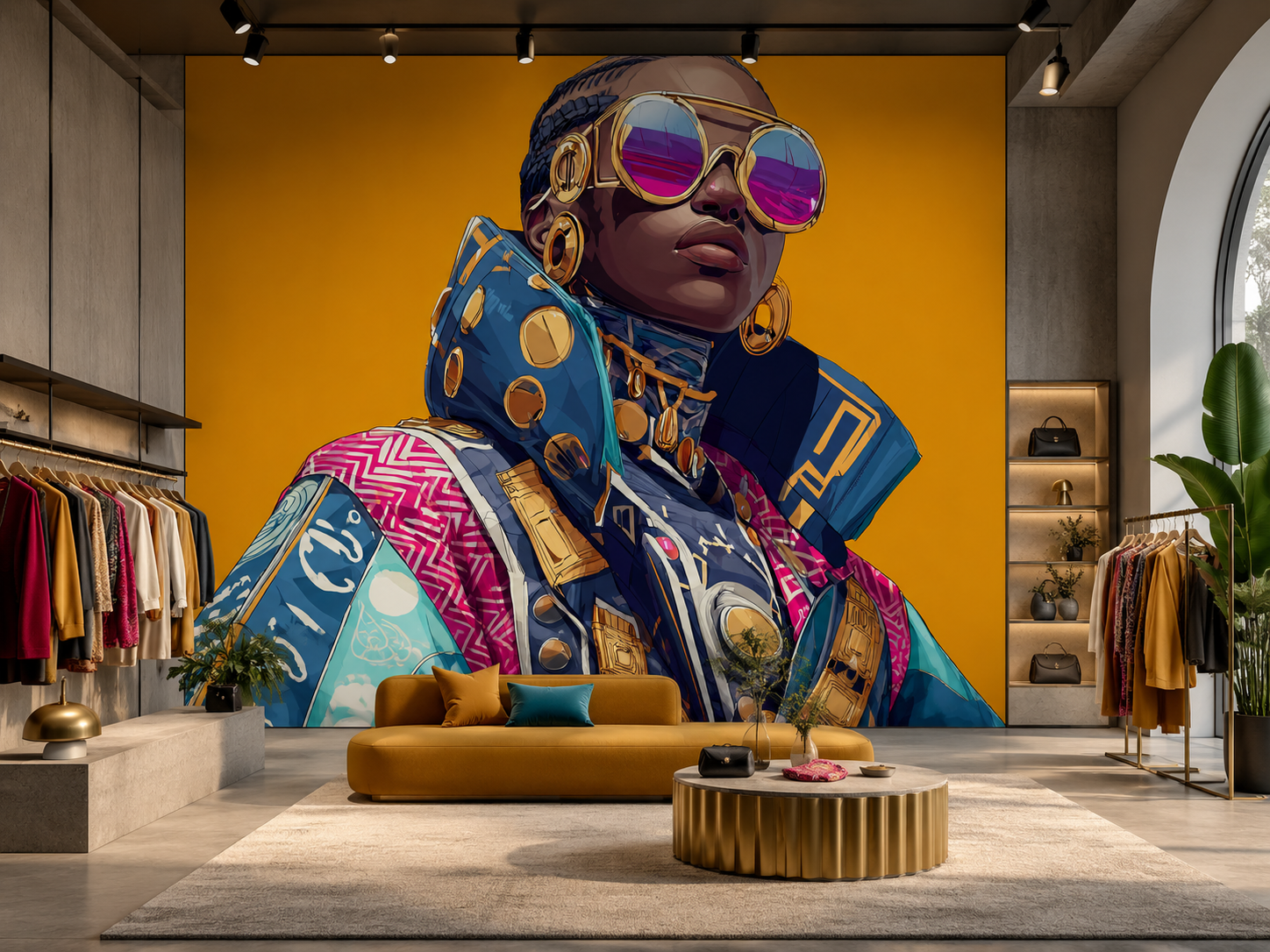 Retail Wall Art, Murals, Rugs & Storefront Decor