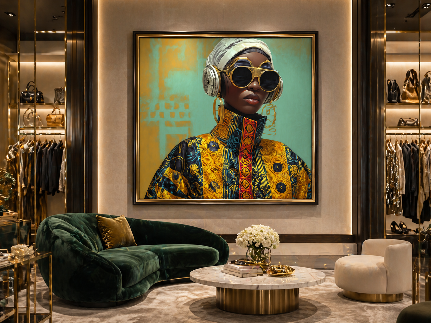 Retail Wall Art, Murals, Rugs & Storefront Decor